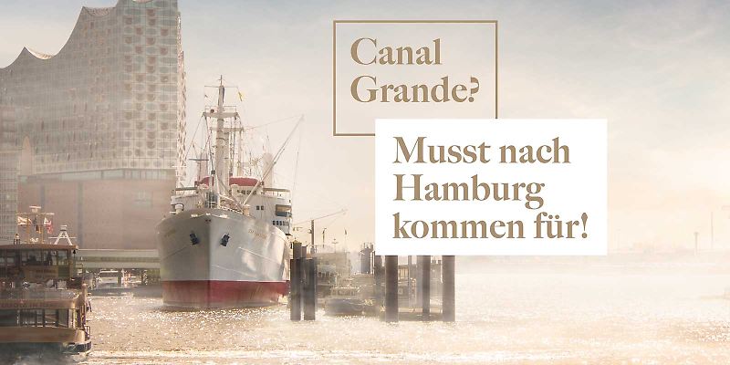 Tourismuskampagne für Hamburg mit Canale Grande