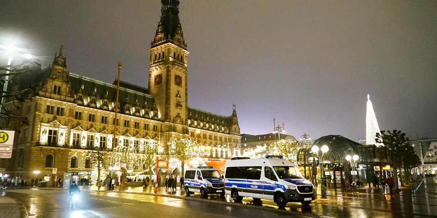 Weihnachtsmarkt Rathausmarkt, Polizei