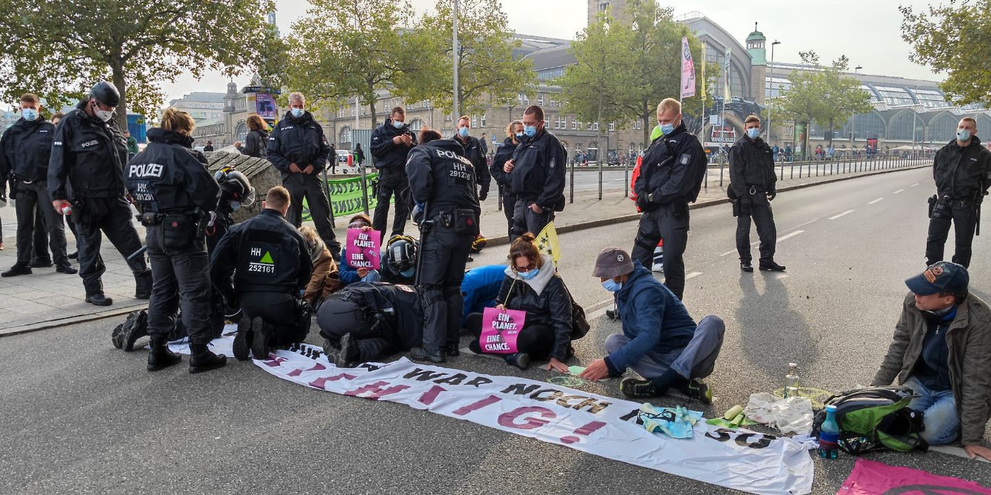 Extinction RebellionBlockaden ab 22. Januar in Hamburg