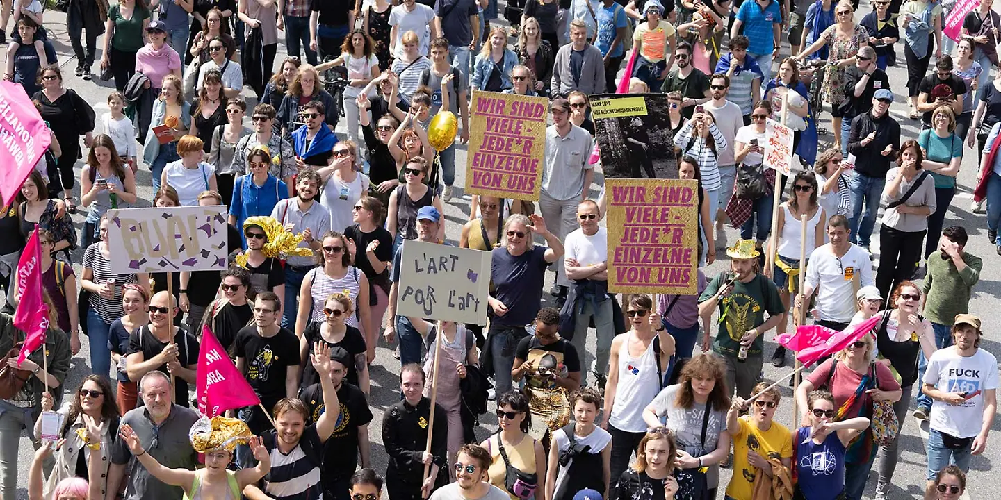 Demonstration in Hamburg