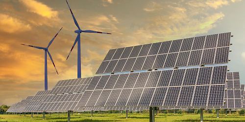 Erneuerbare Energien, Windräder, Solar