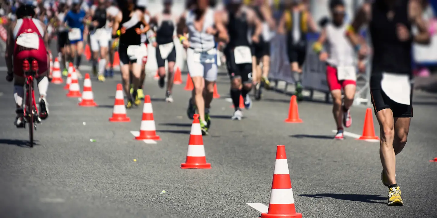 Triathlon, Radfahren, Laufen