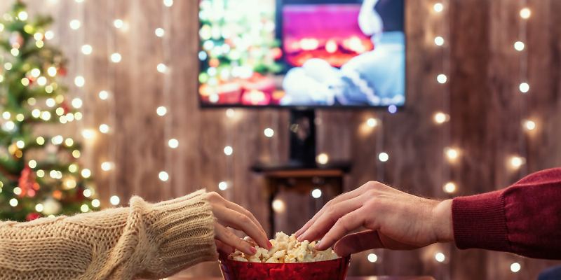 TV, Weihnachten, Weihnachten vorm Fernseher