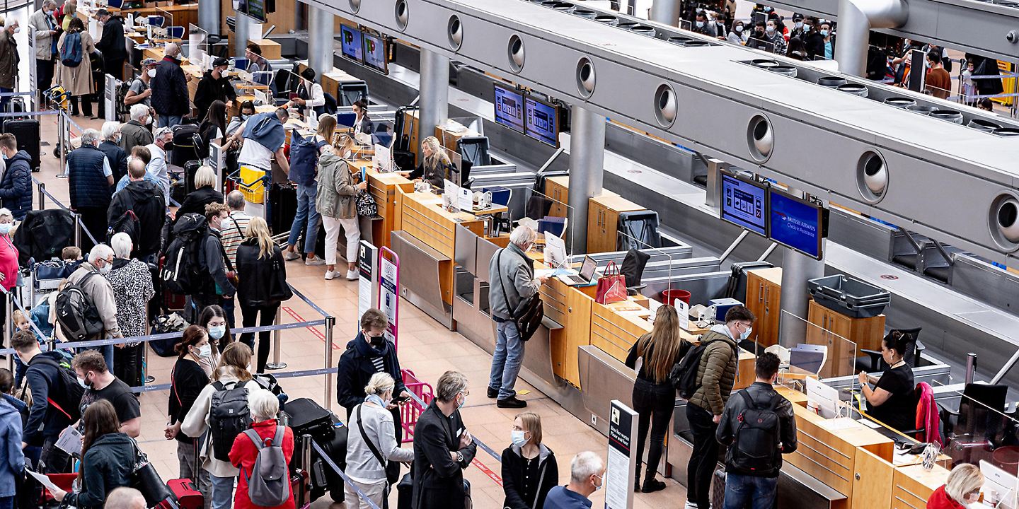 Flughafen Hamburg, Passagiere, Check-In