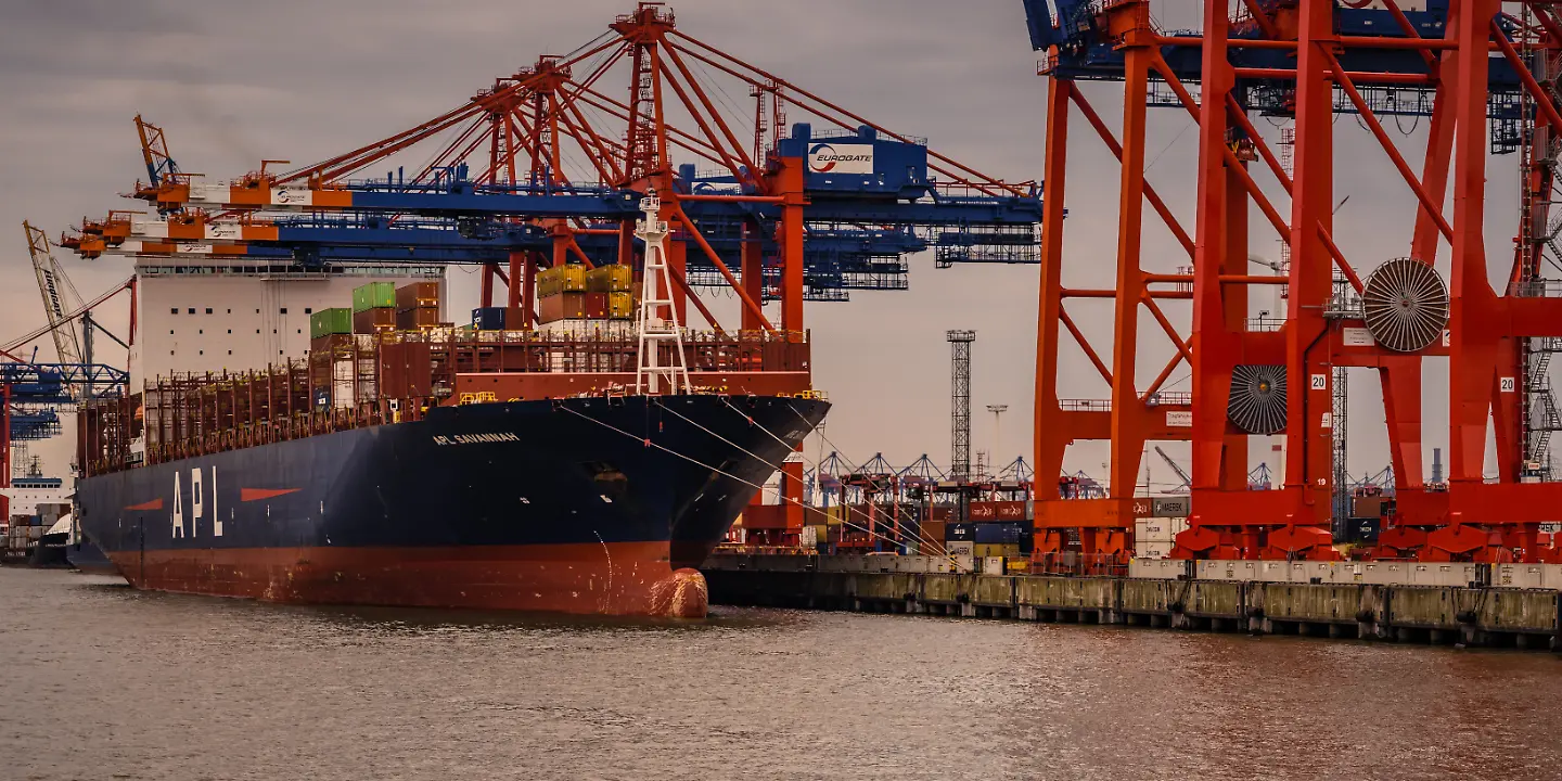 Schiff, Containerschiff, Hafen, Hamburg