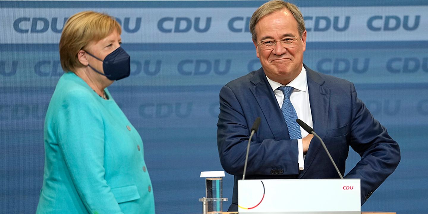 Armin Laschet und Angela Merkel