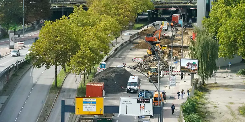 Rohrbruchin der Amsinckstraße