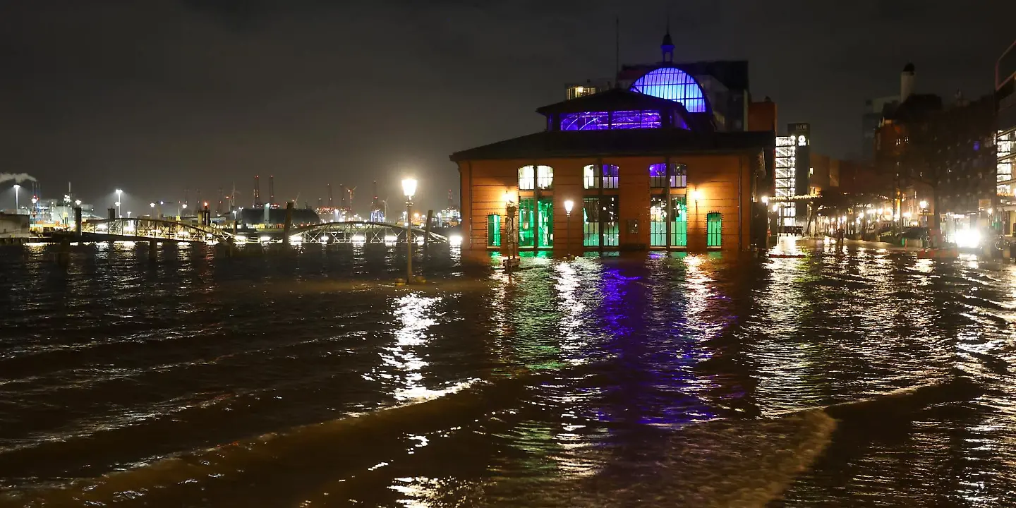 Fischmarkt Hamburg, Hochwasser