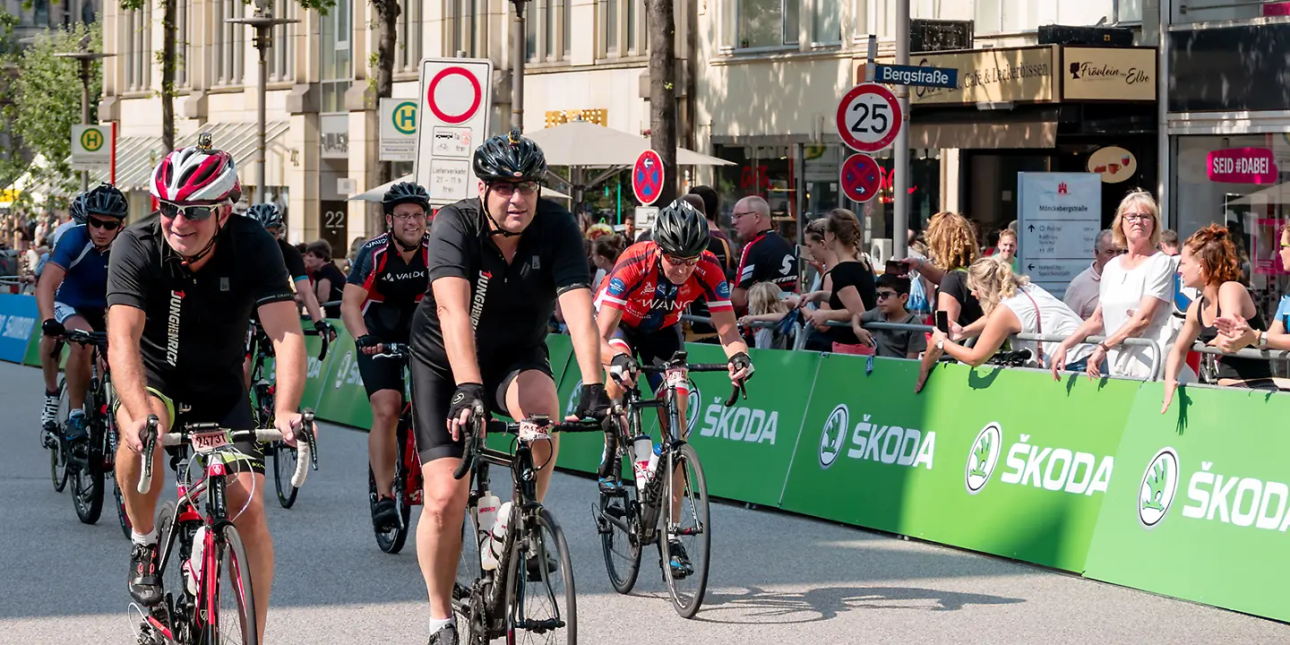 Radrennen Cyclassics in der Hamburger Innenstadt