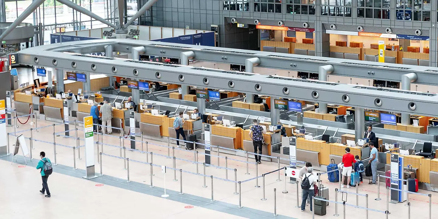 Terminal 2 im Hamburger Flughafen