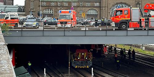Hauptbahnhof Hamburg, Zugunfall, Bauzug-Unfall